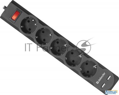 Сетевой фильтр Defender 1.8m Dfs 751 5outl. 99751