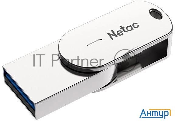 Флеш Диск Netac U785 16gb <nt03u785c-016g-30pn>, Usb3.0+typec, металлическая