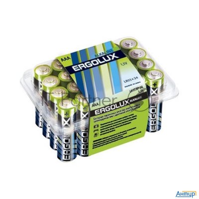 Элемент питания алкалиновый Lr03 Alkaline Bp-24 (уп.24шт) New Ergolux 14213