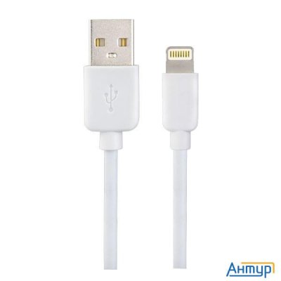 Perfeo Кабель для Iphone, Usb - 8 Pin (lightning), белый, длина 1 м., бокс (i4604)