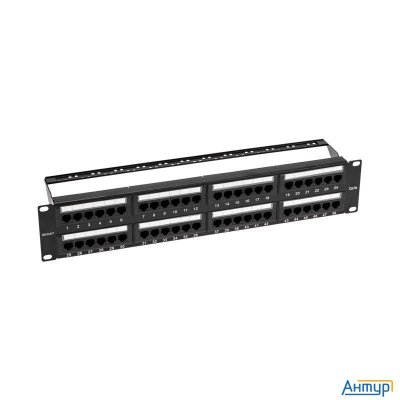 Rexant (02-0032) Панель коммутационная с кабельными органайзерами 19", 2u, 48 портов, Utp, Rj-45, Ca