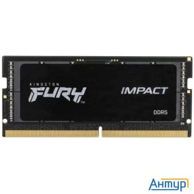Память оперативная/ Kingston 32gb 4800mt/s Ddr5 Cl38 Sodimm Fury Impact Pnp
