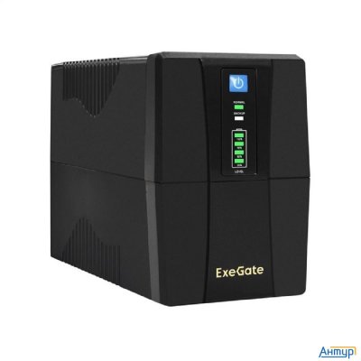 Exegate Ex292783rus ИБП Exegate Power Back Bnb-1000.led.avr.4c13 <1000va/650w, Led, Avr, 4*c13, Blac