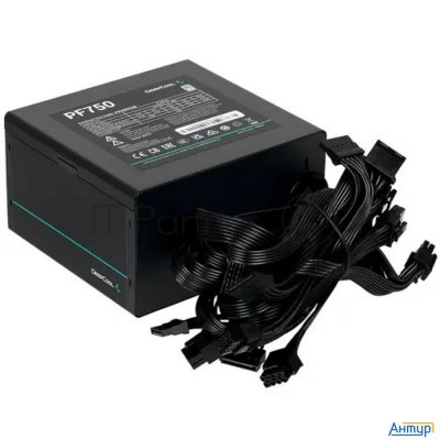 Блок питания Deepcool Atx 750w Pf750 80 Plus White (20+4pin) Apfc 120mm Fan 6xsata Rtl