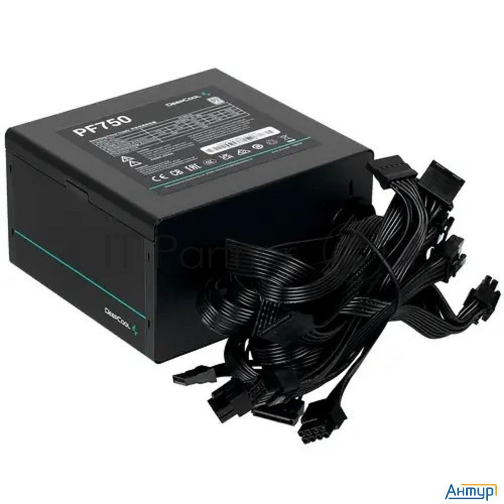 Блок питания Deepcool Atx 750w Pf750 80 Plus White (20+4pin) Apfc 120mm Fan 6xsata Rtl
