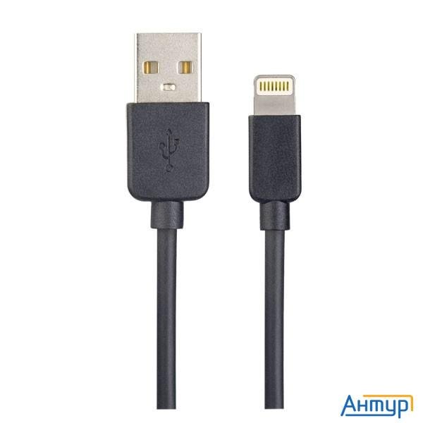 Perfeo Кабель для Iphone, Usb - 8 Pin (lightning), черный, длина 1 м., бокс (i4603)
