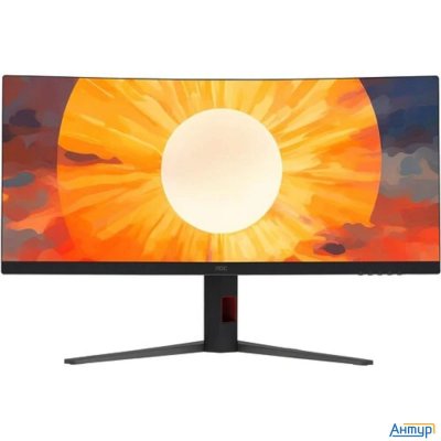 Lcd Aoc 34" Cu34g4 {va 3440x1440 180hz 1ms 178/178 300cd 4000:1 8bit Hdr10 2xhdmi2.0 Displayport1.4
