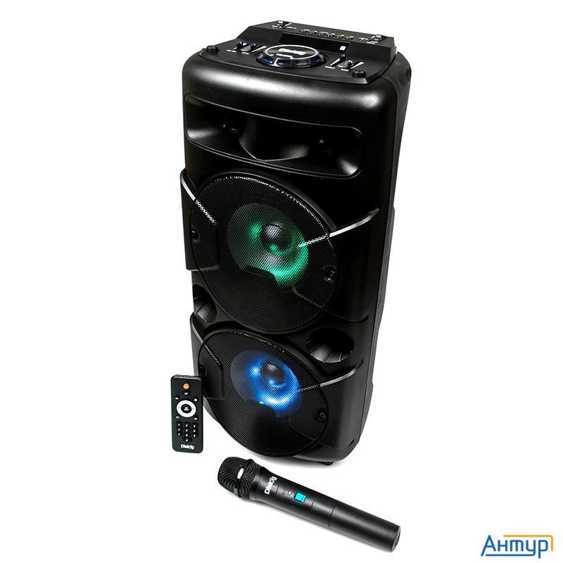 Dialog Oscar Ao-20 - акустические колонки 1.0, 30w Rms,  беспроводной микрофон, Bt+fm+usb+sd+led
