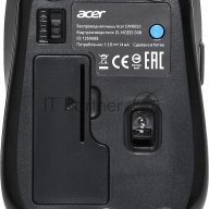Мышь Acer Omr050 черный оптическая (1600dpi) беспроводная Bt/radio Usb (8but)