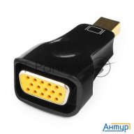 Переходник Minidisplayport - Vga, Cablexpert A-mdpm-vgaf-01, 20m/15f, черный, пакет