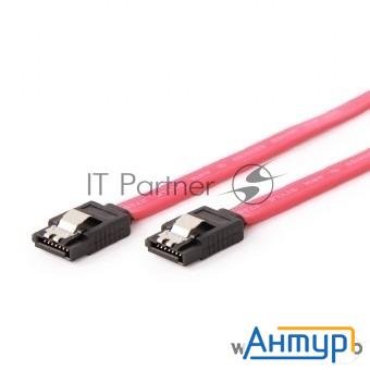 Кабель Gembird Кабель интерфейсный Sataiii, 30см, 7pin/7pin, защелка, пакет (cc-satam-data-0.3m)