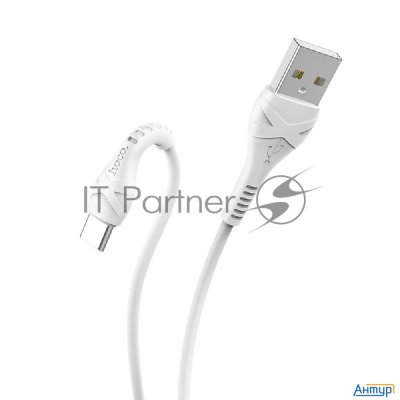 Usb кабель Type-c/ Hoco Hc-10512 X37/ 1m/ 2.4a/ White