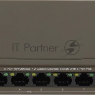 Коммутатор Tenda Tef1110p-8-102w 8port 100m 8poe