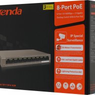 Коммутатор Tenda Tef1110p-8-102w 8port 100m 8poe