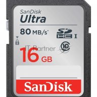 Флеш карта Sdhc 16gb Class10 Sandisk Sdsdunc-016g-gn6in Ultra 80