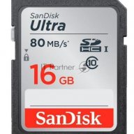 Флеш карта Sdhc 16gb Class10 Sandisk Sdsdunc-016g-gn6in Ultra 80