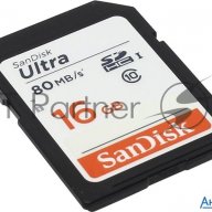 Флеш карта Sdhc 16gb Class10 Sandisk Sdsdunc-016g-gn6in Ultra 80