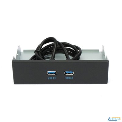 Планка Usb 3.0 на переднюю панель 5.25" Gembird, 2 порта Usb (fp5.25-usb3-2a)