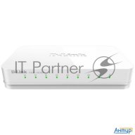 Неуправляемый коммутатор D-link Dgs-1008a/f1a с 8 портами 10/100/1000base-t {20} (465291)
