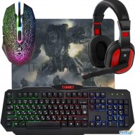 Клавиатура + мышка +pad +headset Target Mkp-350 52350 Defender