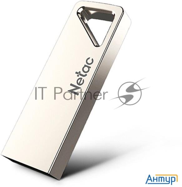 Флеш Диск Netac U326 8gb <nt03u326n-008g-20pn>, Usb2.0, металлическая плоская