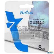 Флеш Диск Netac U326 8gb <nt03u326n-008g-20pn>, Usb2.0, металлическая плоская