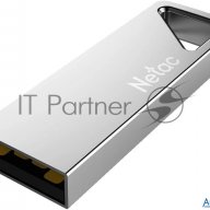 Флеш Диск Netac U326 8gb <nt03u326n-008g-20pn>, Usb2.0, металлическая плоская
