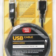 Кабель Defender Usb04-10 Pro Кабель Usb 2.0  для соед. 3.0м Am/bm , зол.конт, 2фер.фил.  (87431)