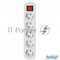 Сетевой фильтр 5bites Sp5w-350 5s / 3*1.5mm2 / 16a / Abs / 5m / White