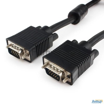 Кабель Gembird/cablexpert Cc-ppvga-5m-b, Кабель Vga Premium , 15m/15m, 5.0м,черный,тройной экран, фе