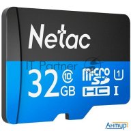 Флеш карта Microsdhc 32gb Netac P500 <nt02p500stn-032g-s>  (без Sd адаптера) 80mb/s
