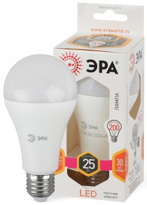 ЭРА Б0035334 Светодиодная лампа груша Led A65-25w-827-e27