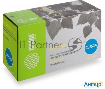 Ce252a Cactus картридж Cs-ce252a желтый (7000стр.) для Hp Clj Cp3525/cm3530
