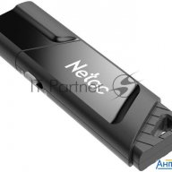 Флеш Диск Netac U336s 64gb  Nt03u336s 064g 30bk , Usb3.0, пластиковая с защитой от записи