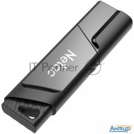 Флеш Диск Netac U336s 64gb  Nt03u336s 064g 30bk , Usb3.0, пластиковая с защитой от записи