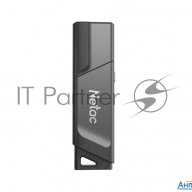 Флеш Диск Netac U336s 64gb  Nt03u336s 064g 30bk , Usb3.0, пластиковая с защитой от записи