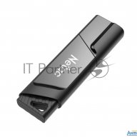 Флеш Диск Netac U336s 64gb  Nt03u336s 064g 30bk , Usb3.0, пластиковая с защитой от записи