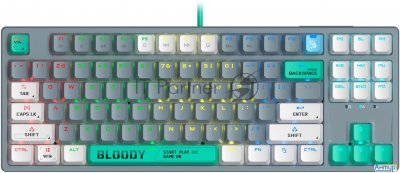 Клавиатура A4tech Bloody S87 Energy механическая серый Usb For Gamer Led (s87 Usb Energy Ash)