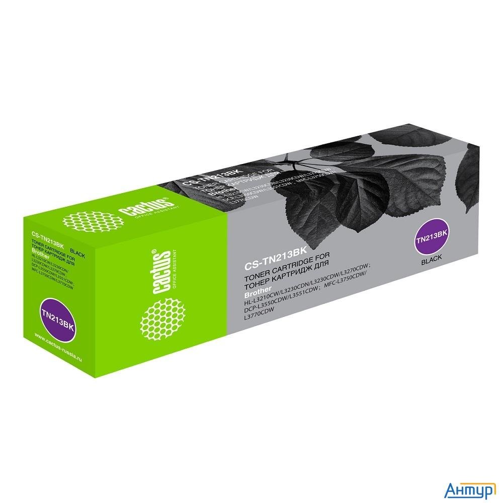 Картридж лазерный Cactus Cs-tn213bk черный (1400стр.) для Brother Hl 3230/dcp3550/mfc3770