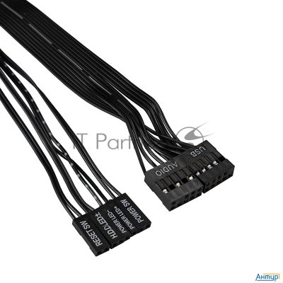 Корпус Miditower Exegate Xp-332 Black, Atx, <xp600, Black,120mm>, 2*usb, Audio