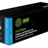 Тонер-картридж Cactus Cs-cf381a голубой (2700 стр.) для Hp Laserjet Pro M476dn, M476nw, M476dw