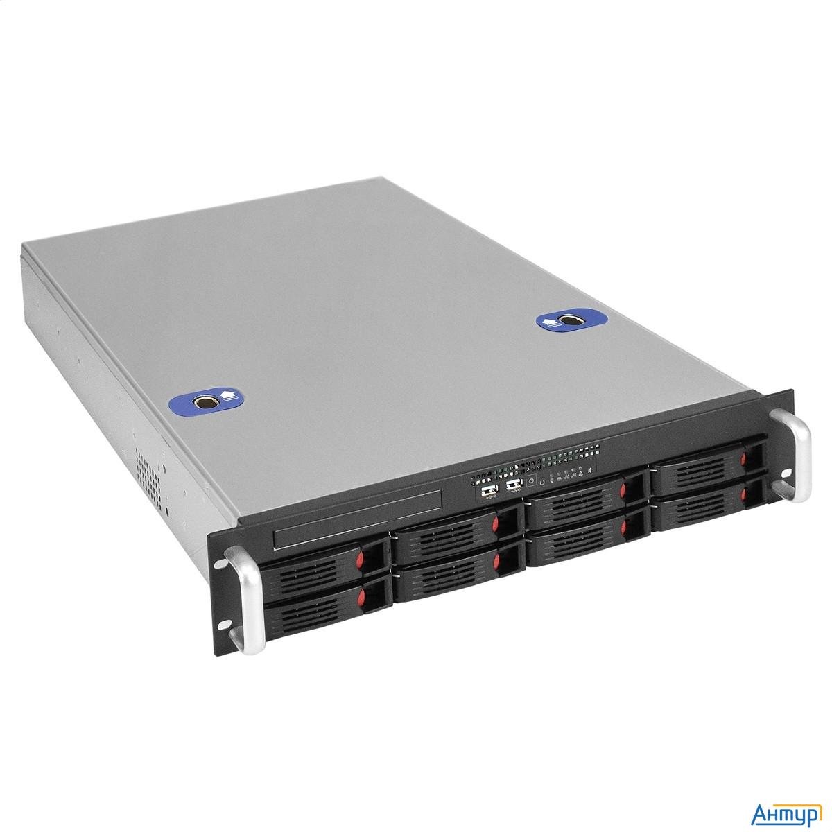 Exegate Ex295864rus Серверный корпус Exegate Pro 2u660-hs08 <rm 19", высота 2u, глубина 660, БП 2u-8