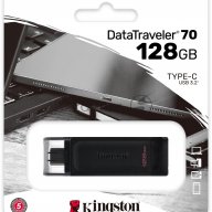 Флеш Диск Kingston 128gb Datatraveler Dt70 <dt70/128gb>, Usb-c 3.2 Gen 1