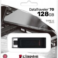 Флеш Диск Kingston 128gb Datatraveler Dt70 <dt70/128gb>, Usb-c 3.2 Gen 1