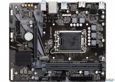 Материнская плата Gigabyte H610m K Ddr4 Soc-1700 Intel H610 2xddr4 Matx Ac`97 8ch(7.1) Gblan+vga+hdm