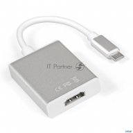 Кабель-адаптер Exegate Ex284937rus  Type C-hdmi Exegate Ex-cm-hdmif-0.15 (usb Type C/19f, 0,15м)