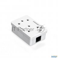 Розетка внешняя Exegate Sm1-rj45-c6 Rj-45 кат.6 Utp Krone/110