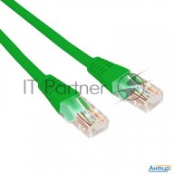 Патч-корд U/utp, Cat 5e, Rj45-rj45, 26awg, Zh нг(А)-hf, зеленый, 5м  Rexant